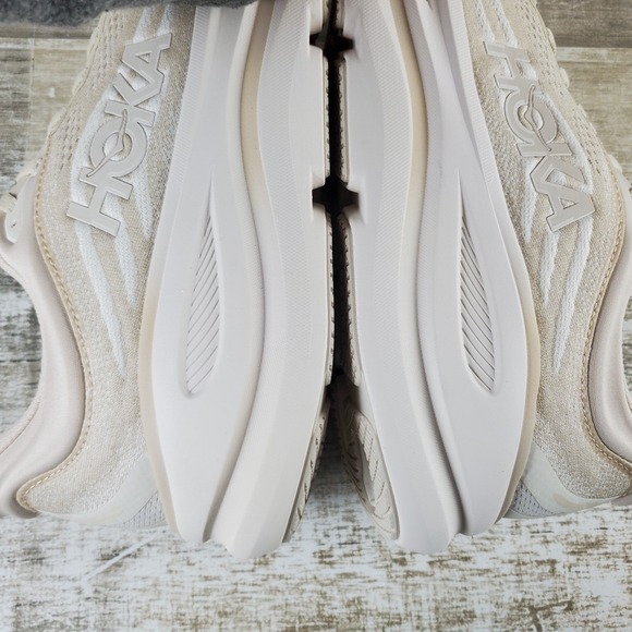 Hoka One One Bondi 9 Mens Shoes Sz 11 D Running Oatmeal Lace Up Low Top Sneakers - Picture 8 of 12